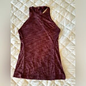 Lululemon &Go Everywhere Tank Twist Back - Heathered Burgundy - Size 4